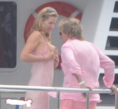 Celeb - rod stewart suckling his wife\\\'s nipples