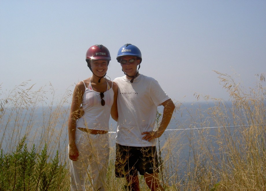 Holidays with girlfriend - on the beach