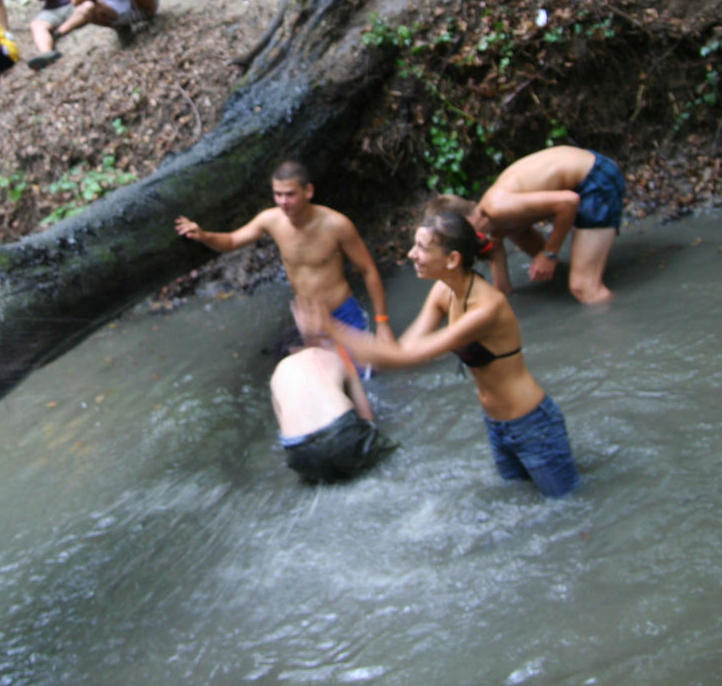 College initiations: wet games. part 1. 