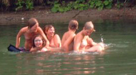 College initiations: wet games. part 1. 