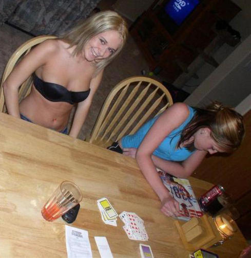 Amateurs: strip poker. part 2. 