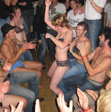 College initiations: party craziness. part 2. 