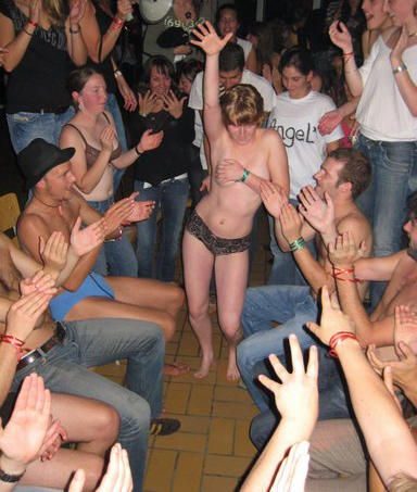 College initiations: party craziness. part 2. 