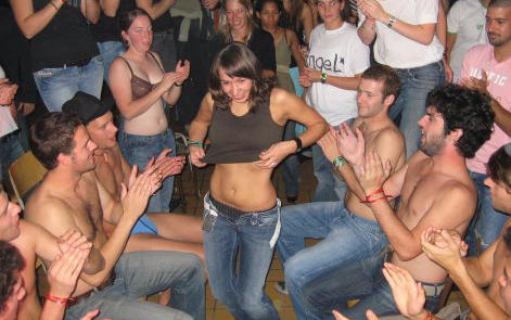 College initiations: party craziness. part 2. 