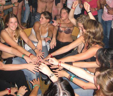 College initiations: party craziness. part 2. 