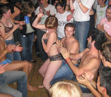 College initiations: party craziness. part 2. 
