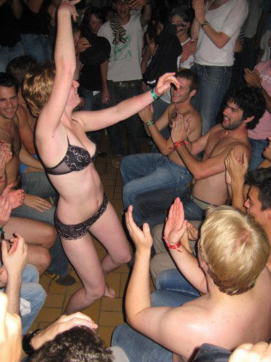 College initiations: party craziness. part 2. 