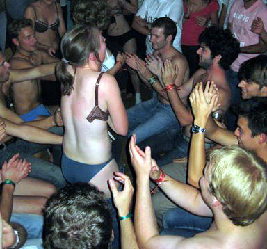 College initiations: party craziness. part 2. 