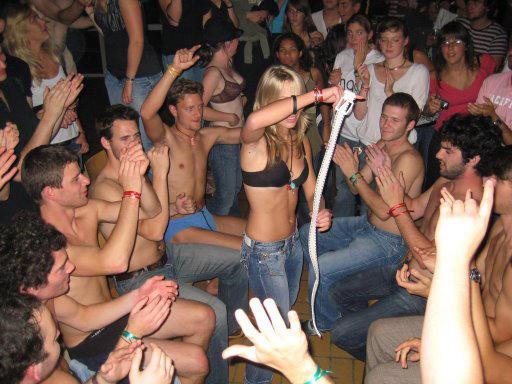 College initiations: party craziness. part 2. 