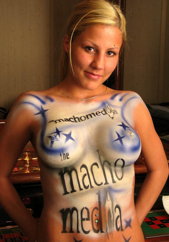 Amateurs: body painted girls. part 8. 