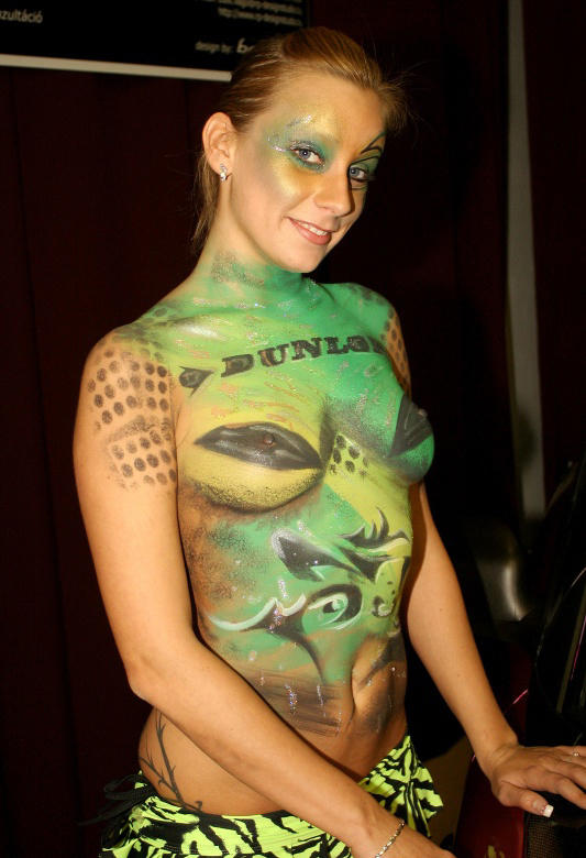 Amateurs: body painted girls. part 8. 