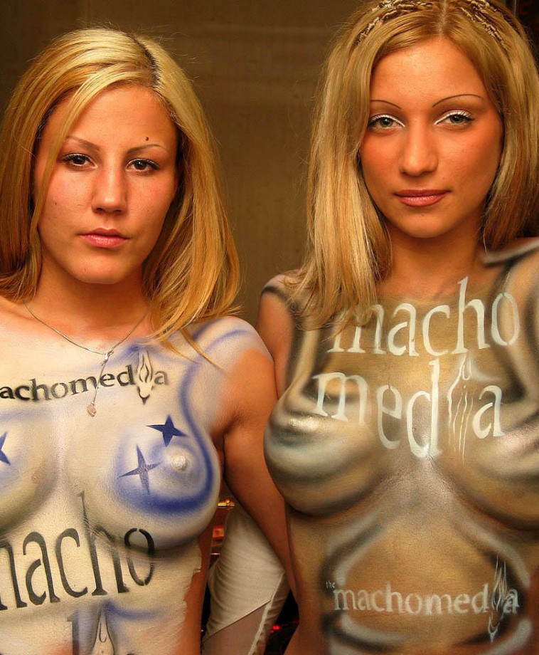 Amateurs: body painted girls. part 8. 