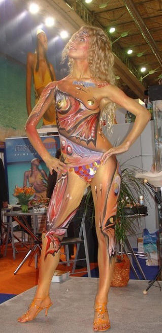 Amateurs: body painted girls. part 8. 