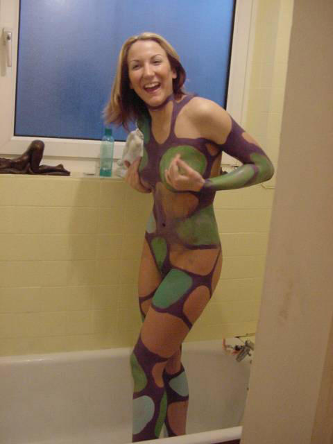 Amateurs: body painted girls. part 7. 