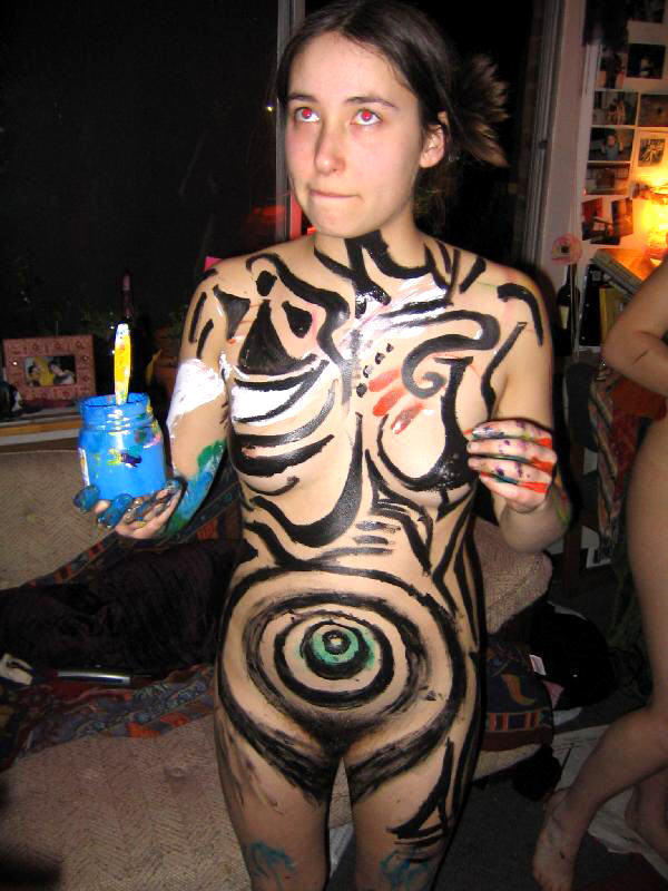 Amateurs: body painted girls. part 7. 