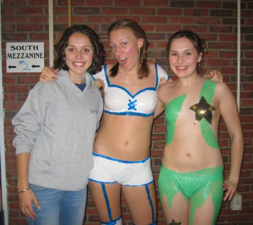 Amateurs: body painted girls. part 7. 