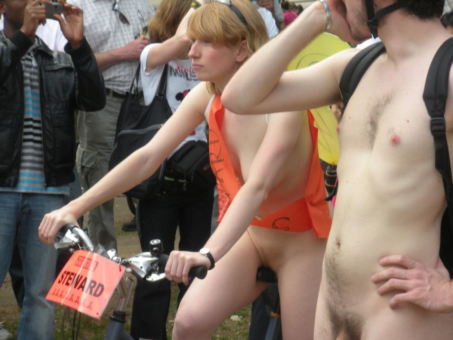 Nude on bicycle in public 96 