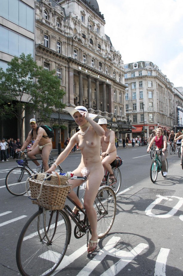 Nude on bicycle in public 96 