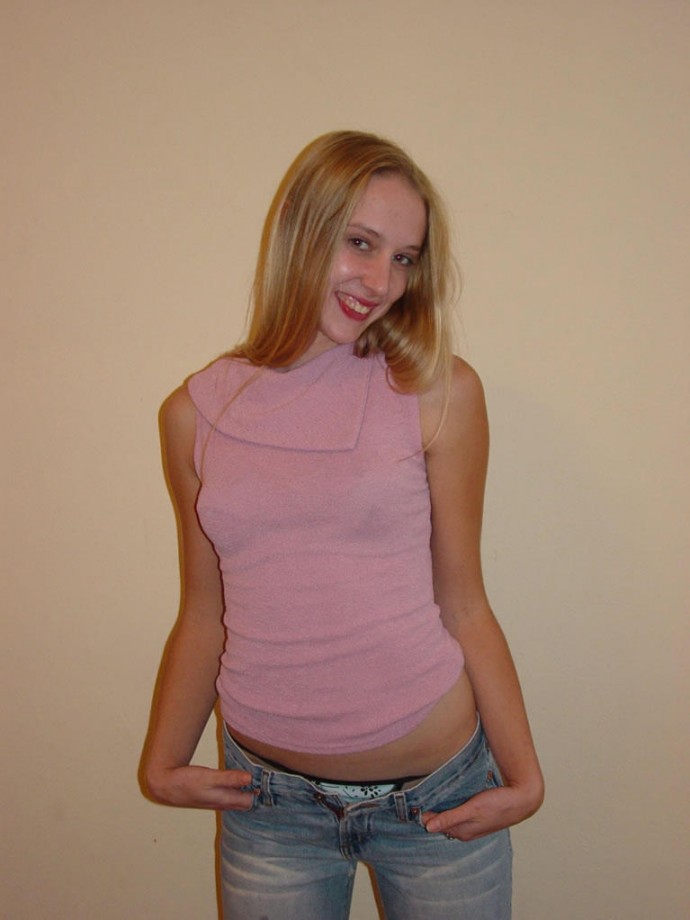 Jessie a skinny tight blonde girl 
