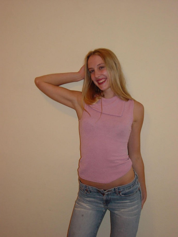 Jessie a skinny tight blonde girl 