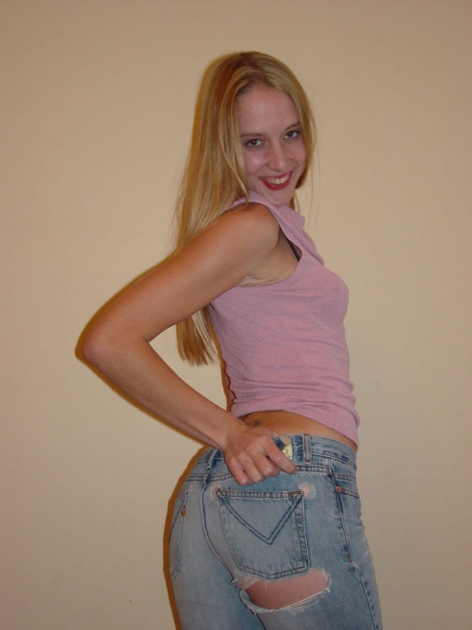 Jessie a skinny tight blonde girl 