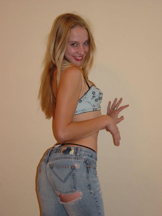 Jessie a skinny tight blonde girl 