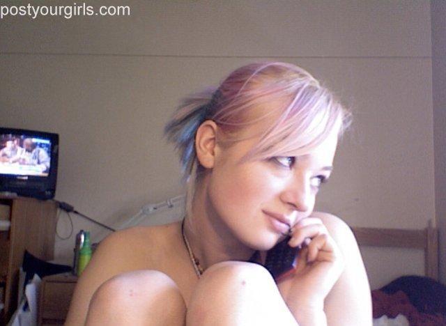 Real amateur - perced girl