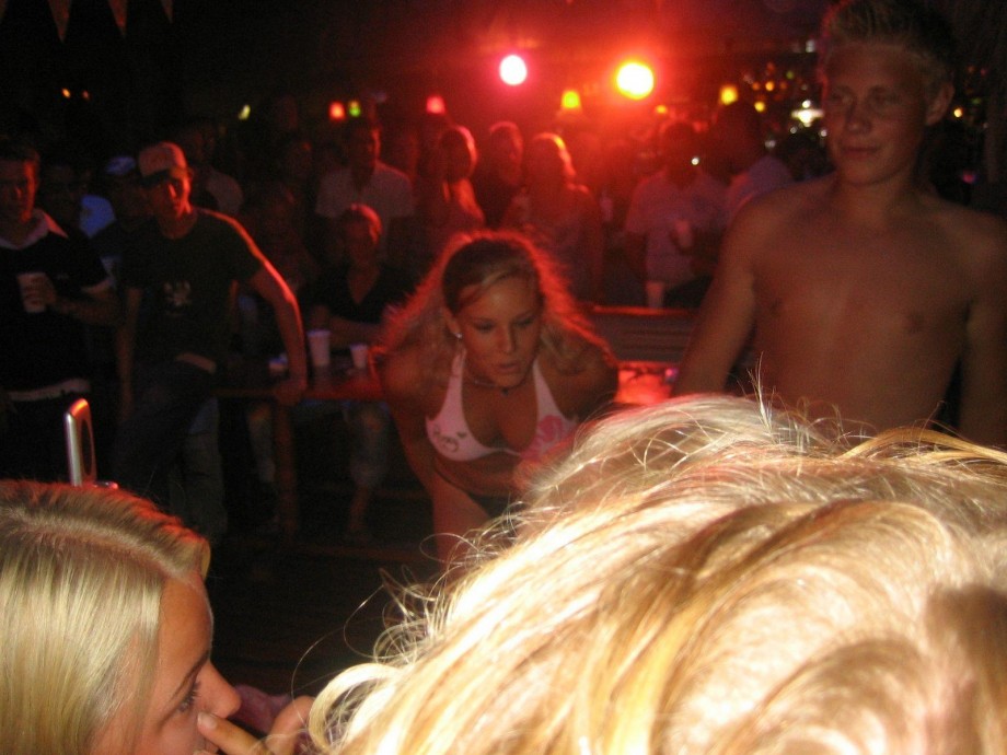 Club fun (wet t-shirt contest) 