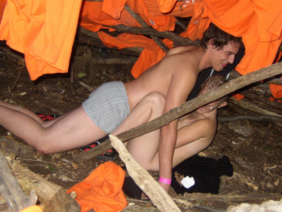 College initiations in the forest 