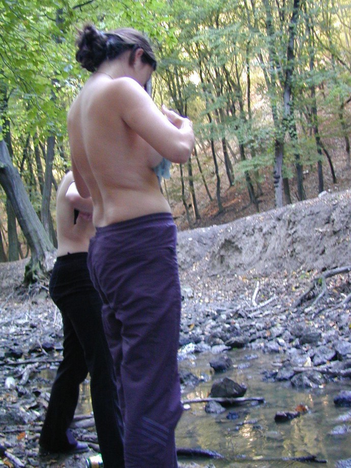 College initiations in the forest 