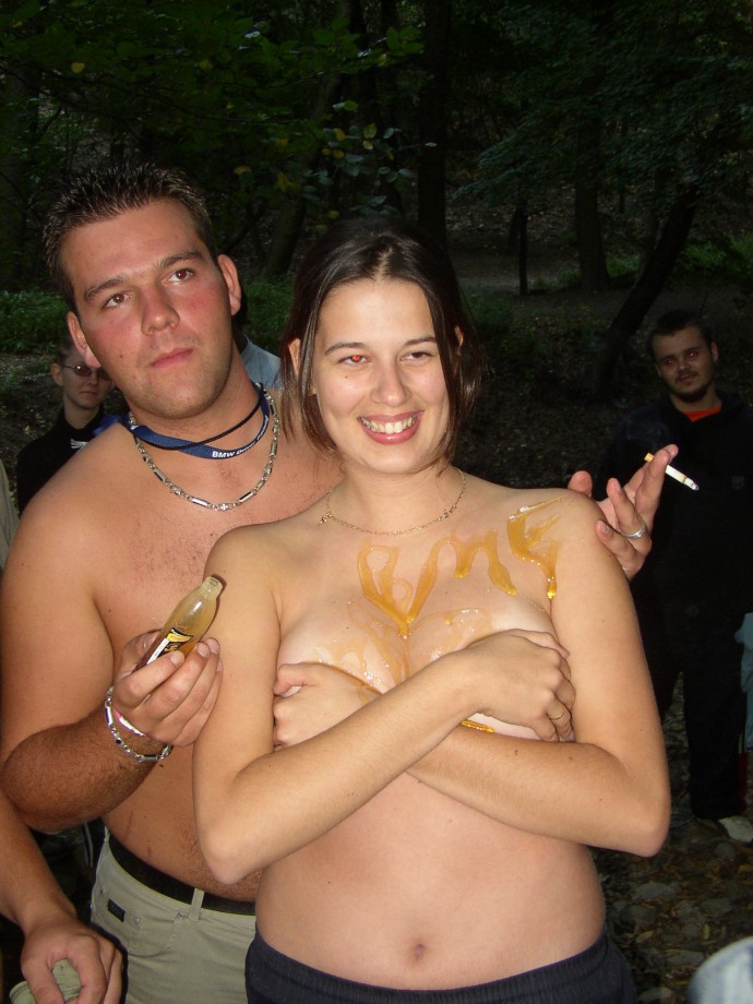 College initiations in the forest 