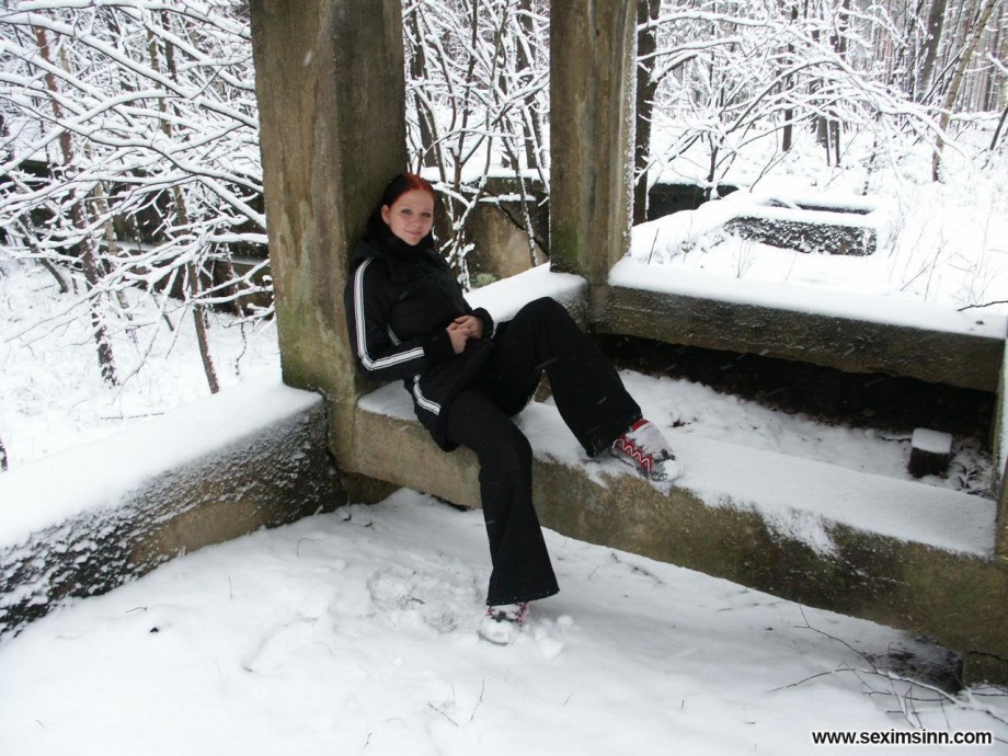 Nice ex girl chantal in snow 