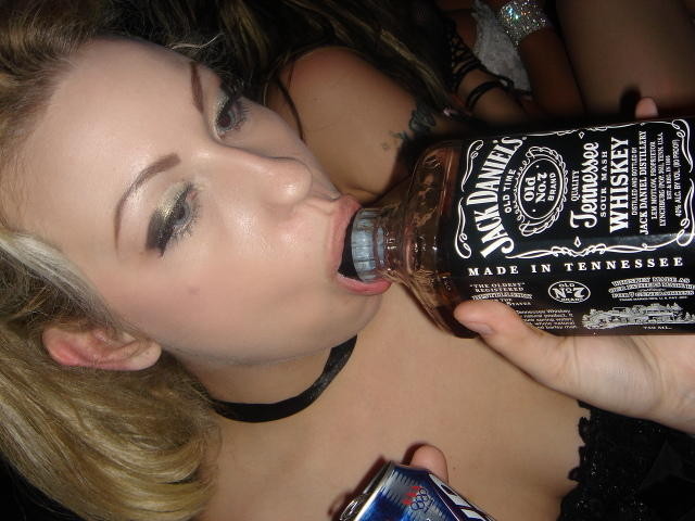 Jim beam in pussy