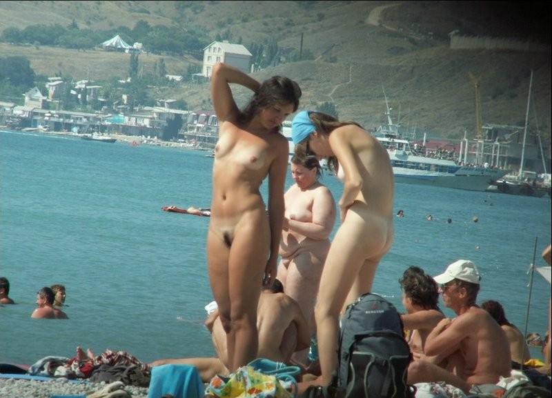 My girlfriend loves the nude beach