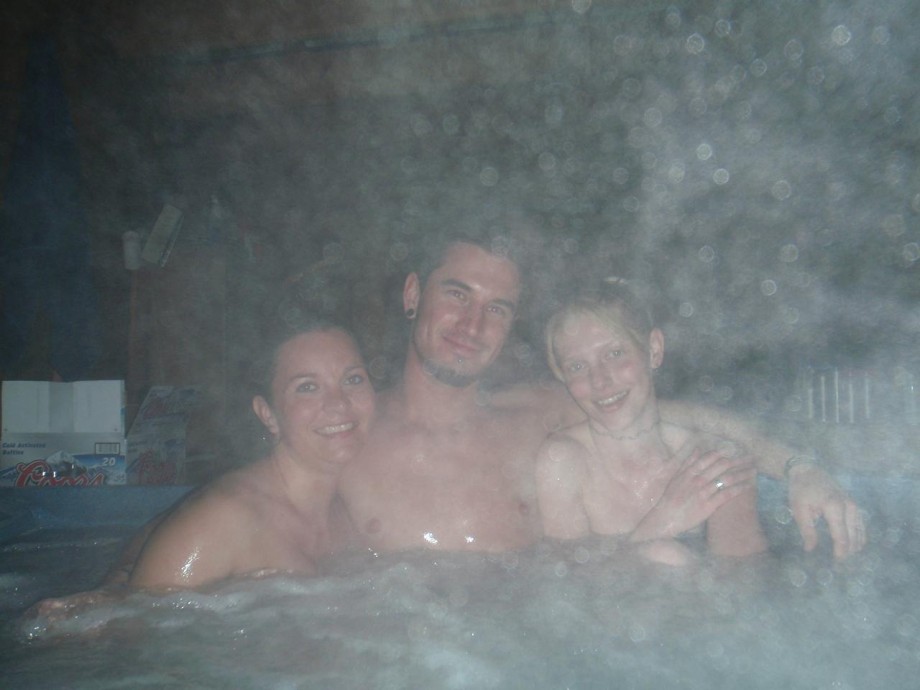 Nude in hot tub hot springs