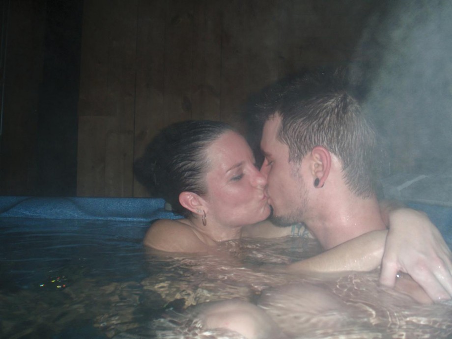 Nude in hot tub hot springs