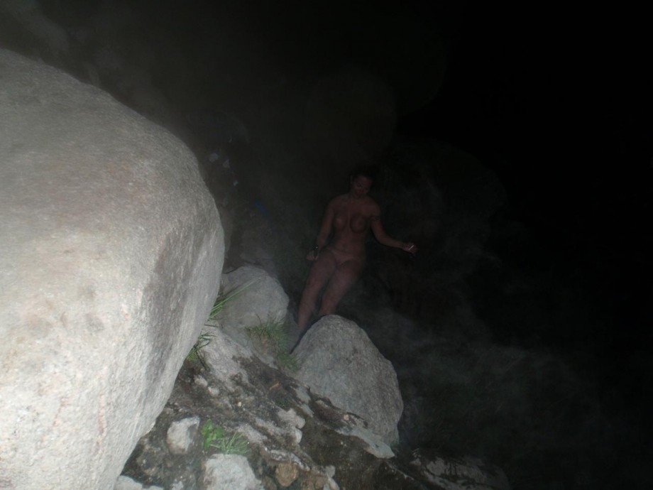 Nude in hot tub hot springs