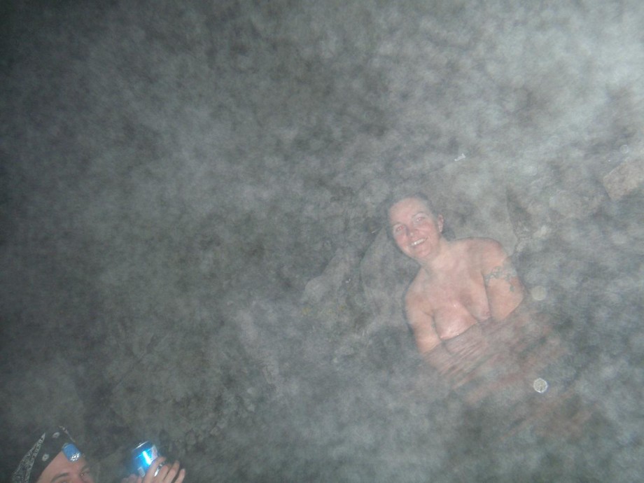 Nude in hot tub hot springs