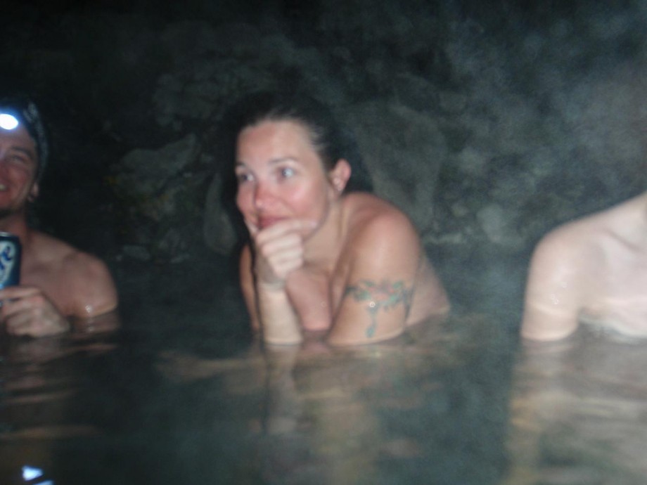 Nude in hot tub hot springs