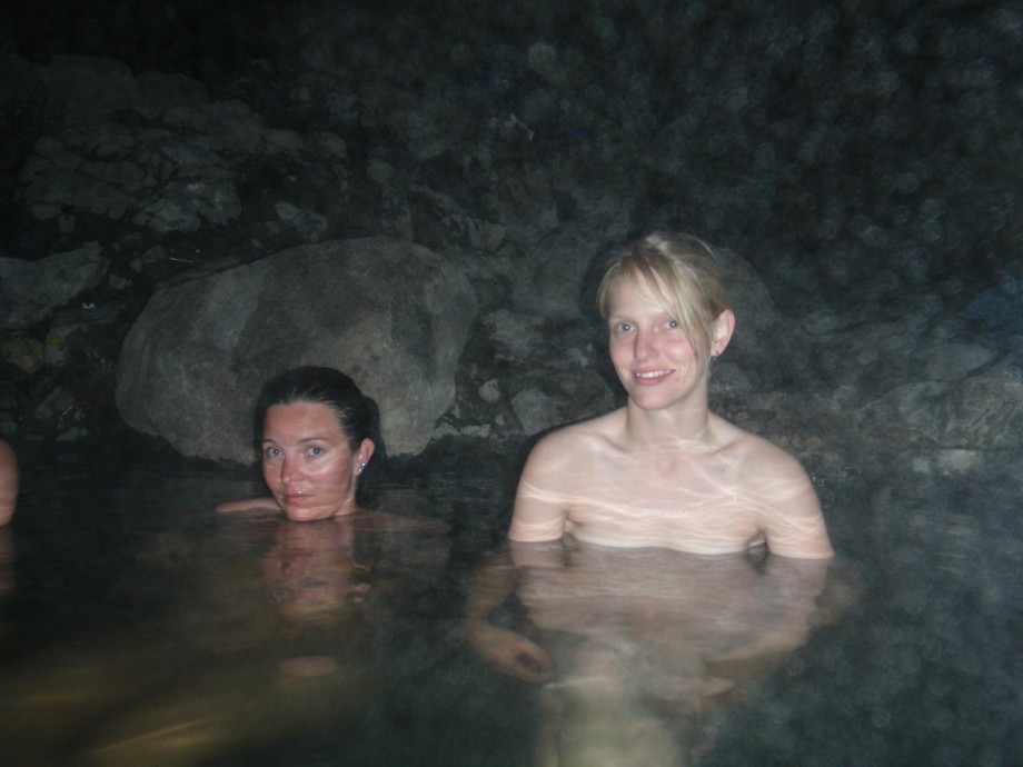 Nude in hot tub hot springs