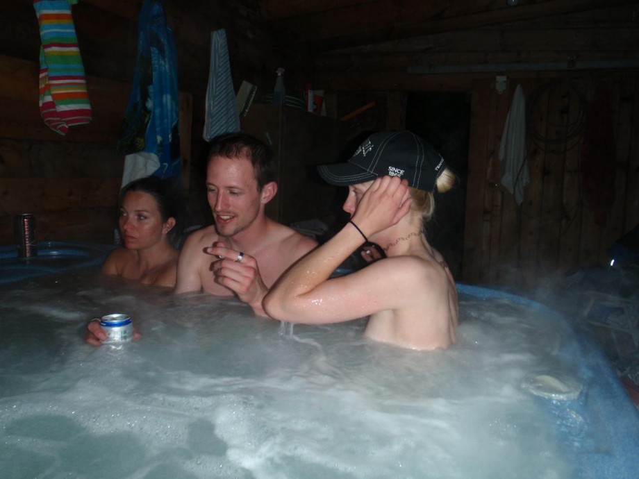 Nude in hot tub hot springs