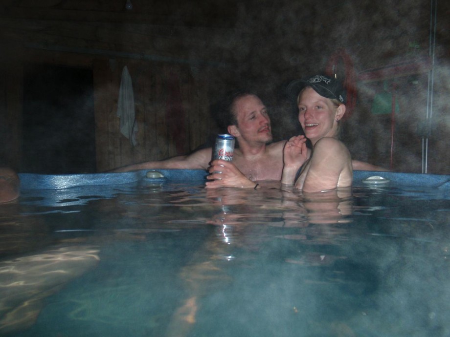 Nude in hot tub hot springs