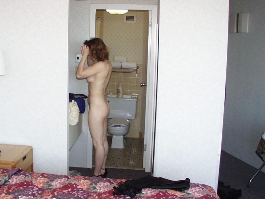 Naked girls in the bathroom during make-up