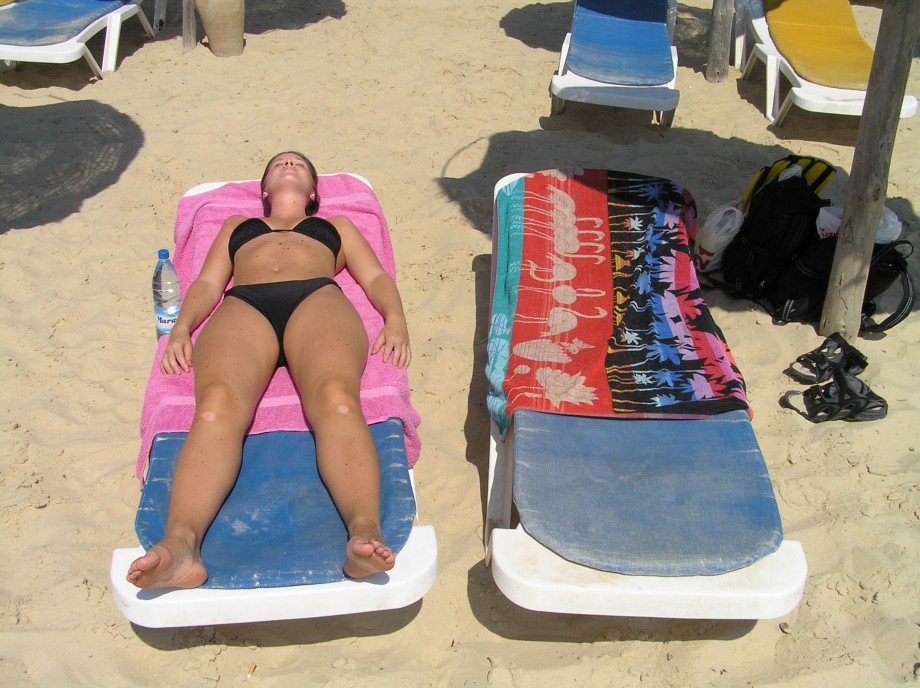 Couple on vacation on the beach