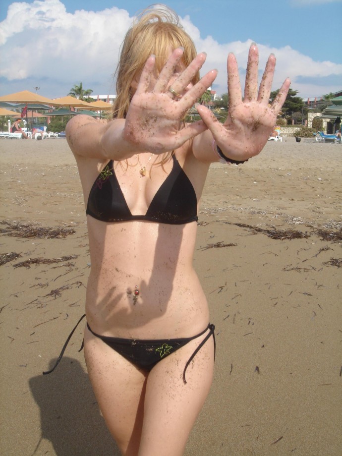 Voyeur on the beach