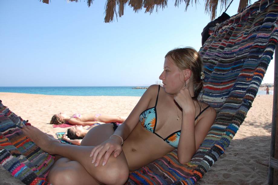 Voyeur on the beach