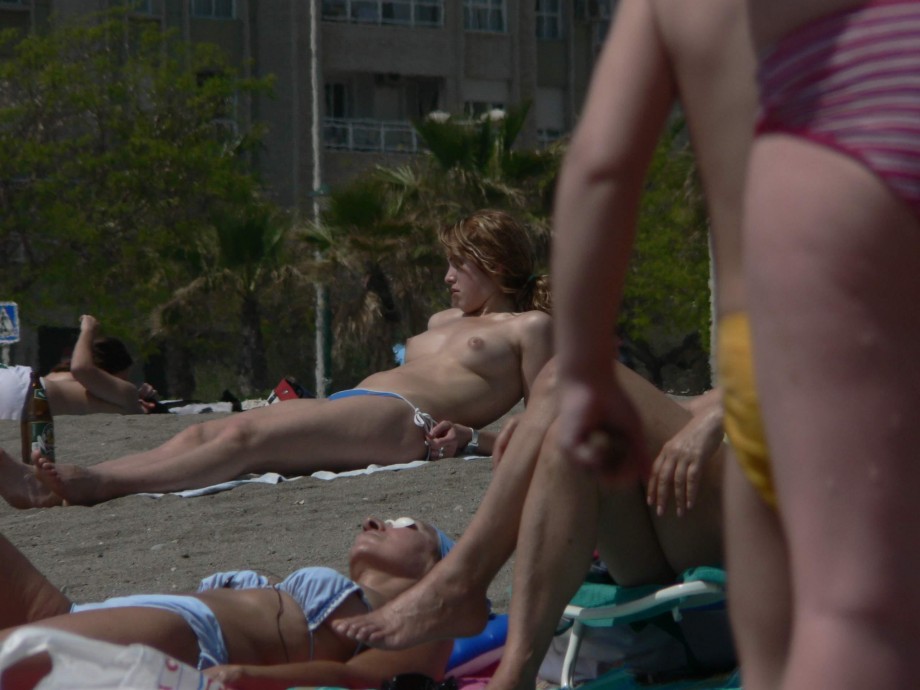 Voyeur on the beach