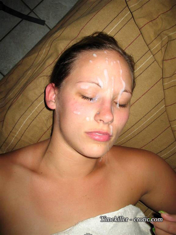 Amateurs girl loves cum shots on her face 03 