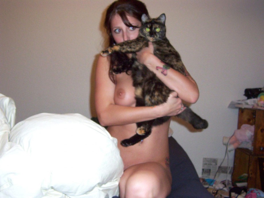 Sexy girls and their animal darlings