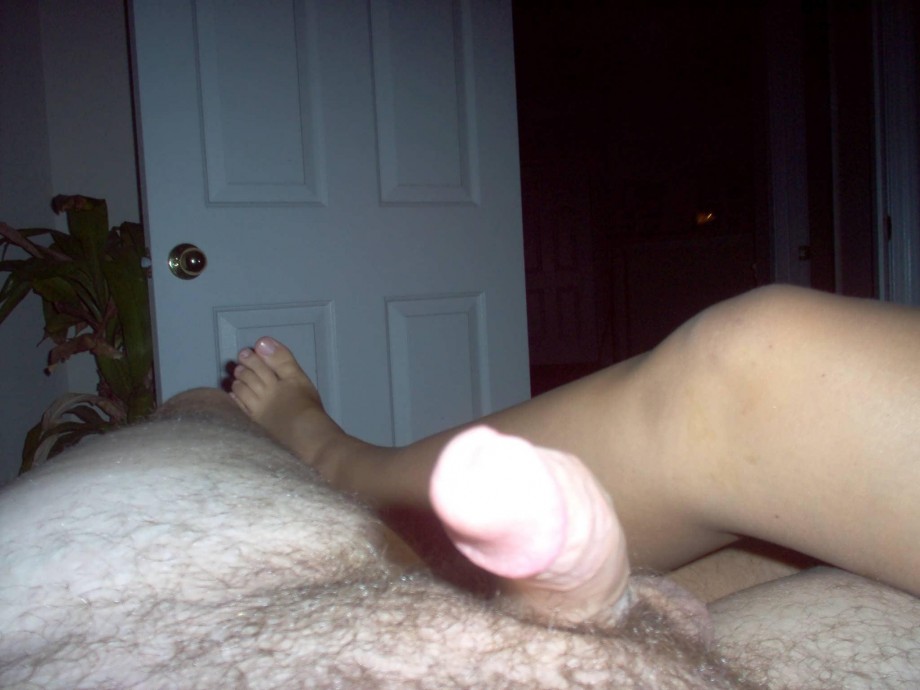 Young girlfriend with bottle in pussy